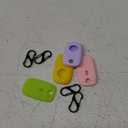 4PCS Case for Tile Pro 2024/Tile Pro 2022, Soft Silicone Skin Cover Shock-Absorbing Protective Case with Carabiner (Yellow+Green+Pink+Purple)