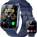 Smart Watch, 1.85"HD Smartwatches for Men (Answer/Make Calls), 100+ Sport Modes with Fitness Tracker Watch, Heart Rate/Sleep Monitor, IP68 Waterproof Activity Tracker, Smartwatch for Android iOS Blue
