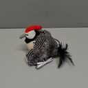 LEWISER Cat Toys, Flapping Wings Cute Woodpecker, No Flying, Chirping Bird Interactive Catnip Toy for Kitten or Small Dogs, Touch Activated, Rechargeable