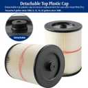 2 Pack Red Stripe Cartridge Filter Compatible with Craftsman 17816 9-17816 Wet Dry Vac fit 5 Gallon and Larger Vacuum Cleaner