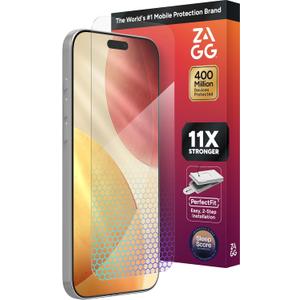 ZAGG XTR5 Screen Protector for iPhone 17 Pro Max - Glass, Blue Light Protection, 11X Stronger, Eyesafe CPF60 Tech, Anti-reflective Tech, Vibrant Color & Touch Sensitive Tempered Glass, Easy To Install