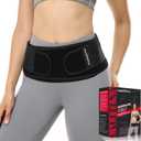 Sacroiliac SI Hip Belt for Women Men SI Joint Hip Belt - Lower Back Support Brace - Hip Braces for Hip Pain - Pelvic Support Belt - Adjustable Sciatica Pelvis Lumbar Pain Relief Trochanter Brace (PLUS (Hip Size 44-55 inch), Black)