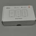 Smart Wall Light Switch, 2.4GHz 1 Gang WiFi Touch Switches, No Neutral Wire Required, 3 Way Muti Remote Control Smart Life/Tuya App, Compatible with Alexa, Google Home, (1 Pack, 1 Gang White)