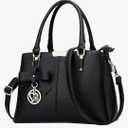 KKXIU 3 Zippered Compartments Purses and Handbags for Women Top Handle Satchel Shoulder Ladies Bags