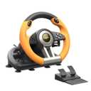 PXN PC Racing Wheel, V3 PRO 180 Degree Universal USB Car Sim Game Steering Wheel with Pedals for PC, Xbox One, Xbox Series S/X, PS3, PS4, Switch (Orange)