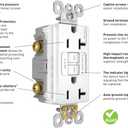 Legrand radiant Self-Test GFCI Weather Resistant Outlets, 15 Amp, Tamper Resistant, Outdoor Outlets, Gray, 1597TRWRGRY