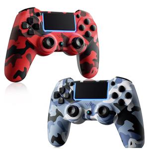 KDYGPDCT 2 Pack Wireless Controller for PS4/Pro/PS3,Wireless Remote Gamepad with 1000mAh Battery | Double Shock | Audio | 6-Axis Motion Sensor | Share Button (Red + Blue)