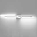 SOLFART Bathroom Vanity Lights Over Mirror 48 Inch Modern Brushed Nickel LED Bathroom Lights Dimmable Wall Light