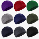 SATINIOR 9 Pieces Cooling Skull Caps Helmet Liner Sweat Beanie Cap Wicking Cycling Running Hat for Men and Women Sports