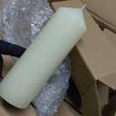 36 Pcs Individually Wrapped Pillar Candles Bulk, 2x3 2x6 2x8 Inch, Unscented Dripless Smokeless, Hurricane Candles for Wedding Party, Spa, Home Decor (36 Ivory Pointed-tip, 2 x 3/6/8 Inch)