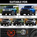 Left Full LED Headlight for Ford Bronco 2021 2022 2023 2024 2025, LH Headlamp Assembly Projector OE Factory Style Replacement for M2DZ13008F Driver Side