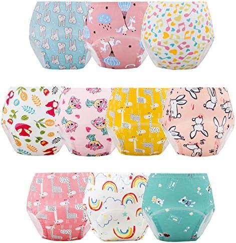 Potty Training Pants for Boys Girls, Learning Designs Training Underwear Pants (10 Packs, 4-6T, Orange), L