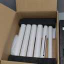 Real Estate Sign Posts with Solar Dual-Sided Light, 72'' Heavy Duty Realtor Sign Post, Fully Metallic Real Estate Sign Holder, For Sale Yard. (Sign Not Included) (White)