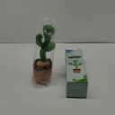 Pbooo Dancing Talking Cactus Mimicking Toy,Talking Repeat Singing Sunny Cactus Toy 120 Pcs Songs for Baby 15S Record Your Sound Sing+Dancing+Recording+LED