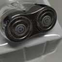 2026 New Model Mini Dual-Head Electric Shaver, Electric Mini Portable Razor, Pocket Size Washable Double Head Razor, Rechargeable Waterproof Compact Electric Shaver for Home, Car, Travel (Silver)