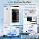 Portable Air Conditioners, [10L Larger Reservoir] Fast Cooling Quiet Evaporative Air Cooler, 4-IN-1 Portable AC Unit w/Remote, 3 Speed Swamp Cooler, Windowless Air Conditioner Fan for Room Office