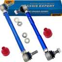 9.84-11.81' m10 Modified Front Sway Stabilizer Bar End Drop Link 2 Pcs Left & Right Aluminium Self Adjustable 360 Degree Swivel With Length And Angle Maintenance Vehicle X253010 250-300 Blue