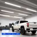 Barrina LED Shop Lights for Workshop 4FT, 5000K Daylight White, 45W, 5000LM, Hidden Wiring, Linkable 4FT Light Fixture Cord with ON/Off, Frosted Cover, LED Ceiling Light for Garage, Kitchen, 2 Packs