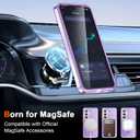 for Samsung Galaxy S26 Case with Magnetic Invisible Stand[Compatible with MagSafe] with Screen Protector Dual Layer Full Body Military Shockproof Translucent Phone Cover-Purple