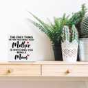 New Mom Mothers Day Gifts for Pregnant Daughter Women Gifts from Mom, The Only Thing Better Than Being Your Mother is Watching You Being a Mom Sign 5 X 5 inch