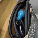 Garden Hose 100FT Non-Expanding, Lightweight Hose With 10-Function Nozzle, Leak-Proof No-Knot, Easy to Carry, Wear-Resistant, Sturdy 3/4GHT Flexible Water Hose for Outdoor (Black with Nozzle)