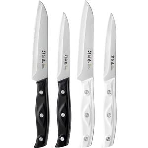 4PCS Paring Knife - 4/4.5 inch Fruit and Vegetable Paring Knives - Ultra Sharp Kitchen Knife - Peeling Knives - German Stainless Steel-ABS Handle
