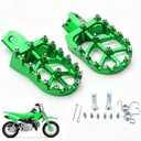 Motorcycle Foot Pegs Footpegs for CRF50 CRF70 CRF110 XR50 XR70 | CNC Aluminum, foot Rests,for XR110 CRF XR 50 70 110 M2R SDG DHZ KAYO Dirt Bike Pit Bike,Green