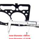 D1105 Cylinder Head Gasket 16261-03310 1626103310 for Kubota D1105 Head Gasket Tractor B2400HSD B2400HSDB Excavator KX61 KX41 for Kubota Front Mower F2400 FZ2400 F2400 F2560 2560E