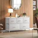 OLIXIS White Dresser for Bedroom, Wide Chest of Drawers for Clothes Storage