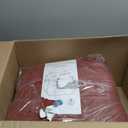 Magpie Fabrics Outdoor/Indoor 17"x16"x2" Chair Cushions with Ties Set of 4, Waterproof All Weather U-Shape Seat Pads Decoration for Patio Garden Furniture Home Office (Dark Red)