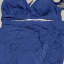 Blooming Jelly Womens Swim Skirt High Waisted Bikini Sets Tummy Control Swimsuits Mesh Sarong Wraps Bathing Suits XXL