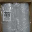 Restaurantware Plastic Lids for Containers 50 Pack Fits 12 oz To Go Boxes Clear Design Round Container Lids Sturdy Easy-Pull Tab Disposable Tight Fitting Covers for Takeaway Lunch Boxes
