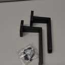 Groleca 2 Pack Metal Curtain Holdbacks Modern Curtain Tiebacks U Shaped Curtain Hooks for Wall Curtain Pull Backs Curtain Holders Curtain Tie Backs for Curtains (2, Matte Black)