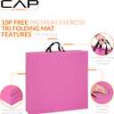 CAP Barbell All Purpose Folding Anti Tear Exercise Training Aerobic Fitness Gym & Gymnastics Balance Mat | Multiple colors