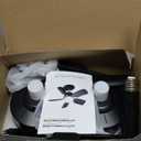 2 Pack 20" Socket Fan Light with Remote, 30W 2000 Lumens, 3 Colors 3000-6000K Screw in Ceiling Fan in Light Socket 6 Speed Wind Small Ceiling Fan for Bedroom, Living Room, Kitchen, Garage