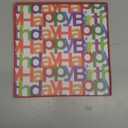 BIOBROWN Medium Birthday Gift Boxes with Lids for Presents, 9x9x9 Inches Text Design Collapsible Gift Box for Birthday, Baby Shower, Party