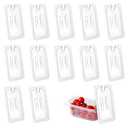 Voittozege 12 Pcs Clear Food Pan Lids 1/3 Size Polycarbonate Notched Cover with Handle Restaurant Commercial Hotel Pan Lid for Restaurant Commercial Food Container Storage