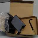 LISEN Cell Phone Stand Phone Holder for Desk Office Decor, Office Desk Accessories Gifts Women PC Gaming Essentials iPhone Stand Gadgets Men Fit OtterBox Case Switch iPad Air Tablet 4-10 in (BLACK)