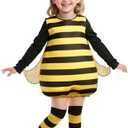 HOMELEX Bumble Bee Costume for Girls Funny Animal Halloween Kids Costumes L