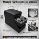 Truck Center Console Organizer Between Seat for Minivans, SUVs, Middle Van