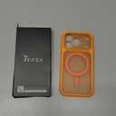 TOCOL for iPhone 17 Pro Case, Full Camera Protection, Built-in Magnetic Ring, Compatible with Magsafe Charger, Drop Protection, Translucent Matte Phone Case for iPhone 17 Pro 6.3 inch (Orange)