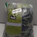 SlowTon Dog Winter Coat, Windproof 3 Layers Thick Warm Fleece Lining Dog Jacket for Cold Weather, Reflective Dogs Apparel with Leash Opening for Medium Large Dogs(Green Camo,3XL)