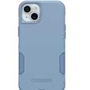 OtterBox iPhone 15 Plus and iPhone 14 Plus Commuter Series Case - Crisp Denim (Blue), Slim & Tough, Pocket-Friendly, with Port Protection