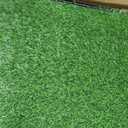 LOOBANI Large Dog Grass Pad with Tray - 35x23in Dog Litter Box with 2 Artificial Grass Patch + 2 Washable Pee Pads - Quickly Absorbency Indoor Outdoor Potty for Patio Balcony Apartment Use