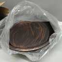 Metal Bird Bath for Outside Garden Birdbath Bowl, 36.2" Height Freestanding Bird Feeders for Outdoors with 4 Prongs Base Stake, Standing Birdfeeders for Yard Lawn Decor (Retro Copper)