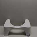 Squatty Potty Simple Curve Bathroom Toilet Stool 7" White