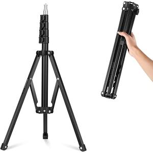 NEEWER 71" Portable Light Stand, Reverse Folding Photography Tripod, ST180R
Metal Tripod Light Stand for Camera, LED Ring Light, Reflector, Flip Locks for Live Streaming, Vlog, Video Recording