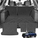 Powerty Cargo Mat with Backrest Mat for Nissan Kicks 2025 2026, All Weather TPE Cargo Mat Liner for Kicks Rear Trunk