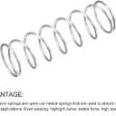 METALLIXITY Compression Springs (1.2x16mm OD,50mm Free Length) 10Pcs, 304 Stainless Steel Extension Spring - for Shop Home Repairs, DIY Projects, Silver Tone