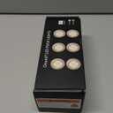 LED Puck Lights with Remote Battery Operated Under Cabinet Lighting Wireless Stick on Lights Color Changing Timer Tap Lights for Cabinets Shelves Closets Display Case  6Pack Black